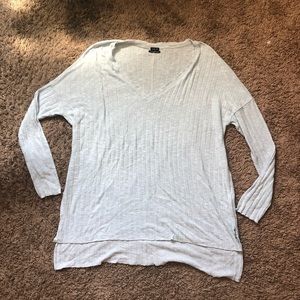 Out From Under Lightweight Ribbed Split Hem Top